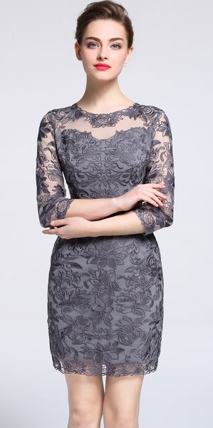 luxury women lace embroidery sheath dress elegant 3/4 sleeve party dresses 0316263, White;black
luxury women lace embroidery sheath dress elegant 3/4 sleeve party dresses 0316263, White;black