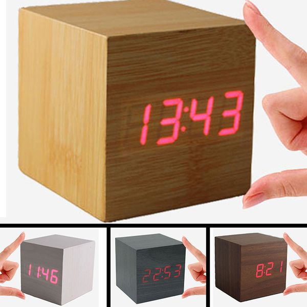 wooden led alarm clock sound control wood square clocks with calendars electronic deskdigital table clocks
wooden led alarm clock sound control wood square clocks with calendars electronic deskdigital table clocks