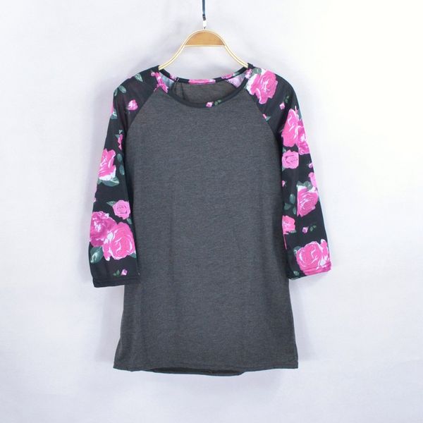 women quarter three white fashion floral t shirt o style casual shirt loose neck cotton sleeve raglan gray s-xl kxplc, Black
women quarter three white fashion floral t shirt o style casual shirt loose neck cotton sleeve raglan gray s-xl kxplc, Black