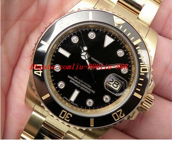 luxury watches wristwatch original box 18k yellow gold black ceramic bezel 116618 black dial automatic mechanical watches, Slivery;brown
luxury watches wristwatch original box 18k yellow gold black ceramic bezel 116618 black dial automatic mechanical watches, Slivery;brown