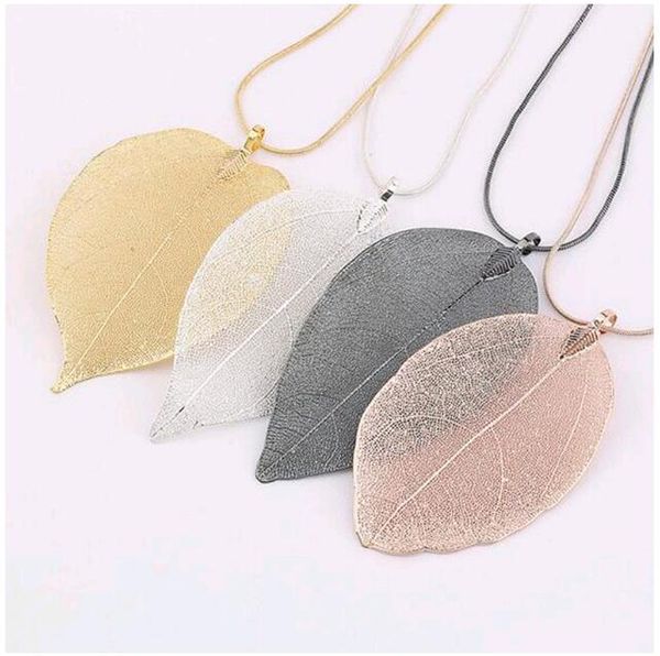 wholesale summer jewelry fashion europe gold leaf long necklaces natural real leaves 24 inches chain pendant necklace, Silver
wholesale summer jewelry fashion europe gold leaf long necklaces natural real leaves 24 inches chain pendant necklace, Silver