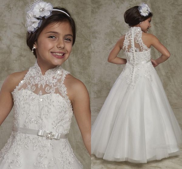 2017 new cute flower girls dresses for weddings high neck lace appliques beaded tulle bow birthday dress children party kids girl ball gowns, White;blue
2017 new cute flower girls dresses for weddings high neck lace appliques beaded tulle bow birthday dress children party kids girl ball gowns, White;blue