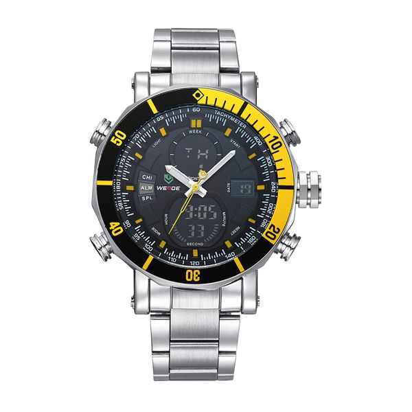 2017 Original WEIDE Brand Sports Watch Men Water Resistant Military Quartz Digital Watch Alarm Stopwatch Dual Time Zone Reloj masculino Gift
2017 Original WEIDE Brand Sports Watch Men Water Resistant Military Quartz Digital Watch Alarm Stopwatch Dual Time Zone Reloj masculino Gift