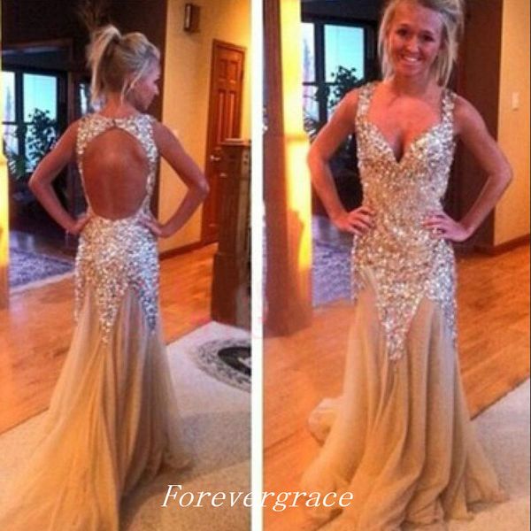 crystal beaded prom dress new open back sleeveless long formal women wear special occasion dress party gown custom made plus size, Black
crystal beaded prom dress new open back sleeveless long formal women wear special occasion dress party gown custom made plus size, Black