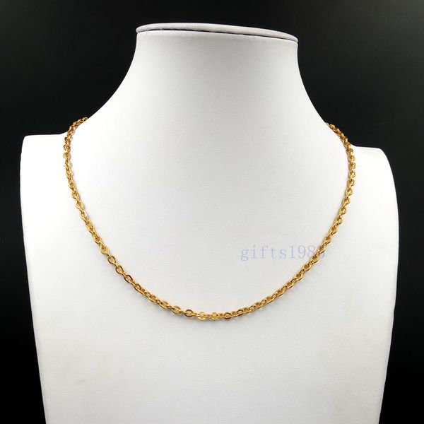 cross chain link stainless steel gold-plated necklace 16"-34" nice gift charm, Silver
cross chain link stainless steel gold-plated necklace 16"-34" nice gift charm, Silver