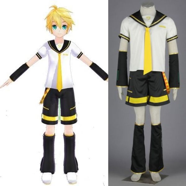 vocaloid kagamine len cosplay costume halloween, Black 
vocaloid kagamine len cosplay costume halloween, Black