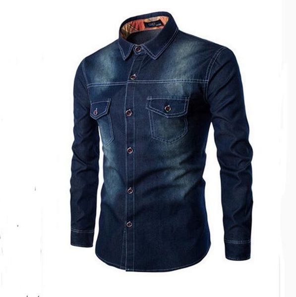 wholesale- 2016 men's boutique autumn quality slim leisure pure cotton denim shirt/male high-grade pure color leisure long-sleeved shir, White;black
wholesale- 2016 men's boutique autumn quality slim leisure pure cotton denim shirt/male high-grade pure color leisure long-sleeved shir, White;black