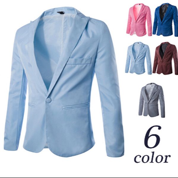 Fashion Hot Men's Suit & Blazers One Button Design Casual Dress Fall Coat Candy Color free shipping
Fashion Hot Men's Suit & Blazers One Button Design Casual Dress Fall Coat Candy Color free shipping
