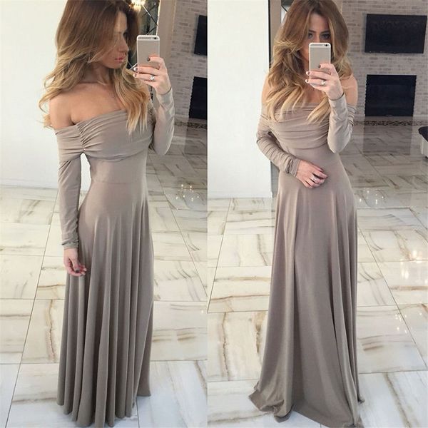prom dress full sleeve a line evening dress formal dress chiffon party gown, Black
prom dress full sleeve a line evening dress formal dress chiffon party gown, Black