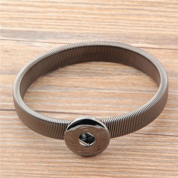fashion new 3 colors diy elasticity bracelet 18mm chunk metal button bracelet diy ginger snap button statement jewelry wholesale 10pcs, Black
fashion new 3 colors diy elasticity bracelet 18mm chunk metal button bracelet diy ginger snap button statement jewelry wholesale 10pcs, Black