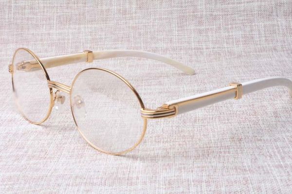 factory direct high-quality round eyeglasses quality goods 7550178 white buffalo horn spectacles popular glasses size: 57-22-135 mm, Silver
factory direct high-quality round eyeglasses quality goods 7550178 white buffalo horn spectacles popular glasses size: 57-22-135 mm, Silver