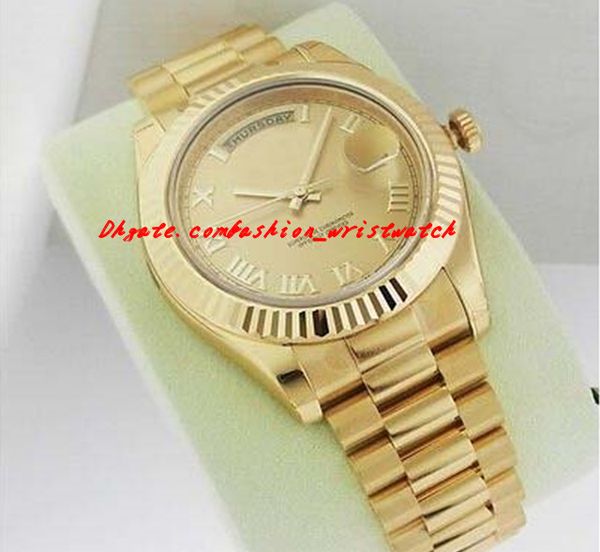 Luxury Watches Brand New Yellow Gold II 41mm 218238 Champagne Roman Dial Automatic Mens Sports Watch Men's Wrist Watches
Luxury Watches Brand New Yellow Gold II 41mm 218238 Champagne Roman Dial Automatic Mens Sports Watch Men's Wrist Watches