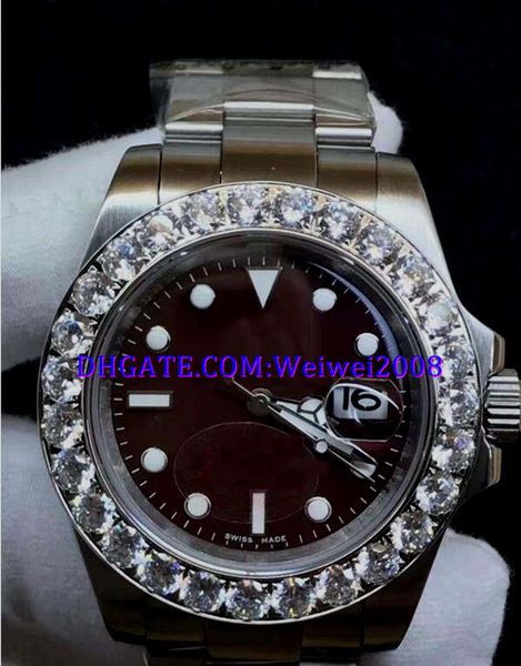 3 style christmas gift mens swiss watch 16613 big diamond bezel stainless steel strap red dial automatic watch, Slivery;brown
3 style christmas gift mens swiss watch 16613 big diamond bezel stainless steel strap red dial automatic watch, Slivery;brown