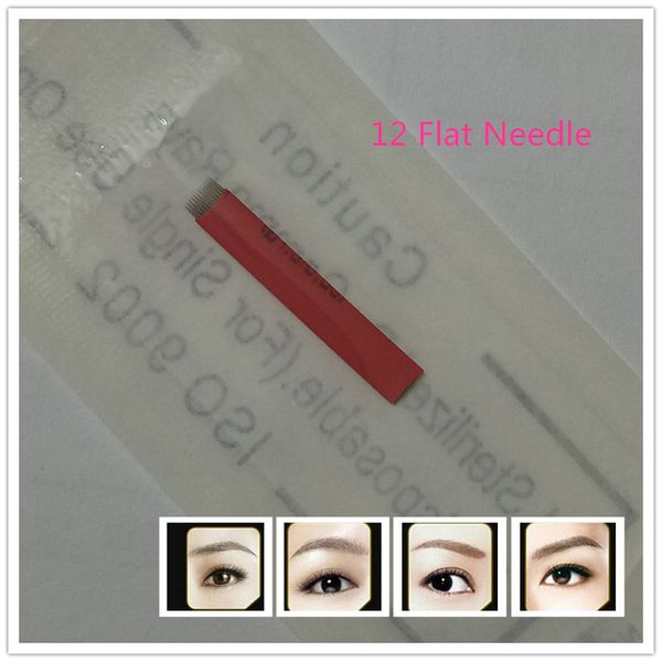 50 pcs flat needle 12 pin permanent makeup blade for manual eyebrow tattoo pen microblading embroidery
50 pcs flat needle 12 pin permanent makeup blade for manual eyebrow tattoo pen microblading embroidery