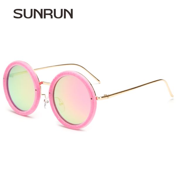 wholesale- sunrun brand designer round sunglasses classic velvet sunglasses women fashion alloy leg coating lens sun glasses oculos 8157, White;black
wholesale- sunrun brand designer round sunglasses classic velvet sunglasses women fashion alloy leg coating lens sun glasses oculos 8157, White;black