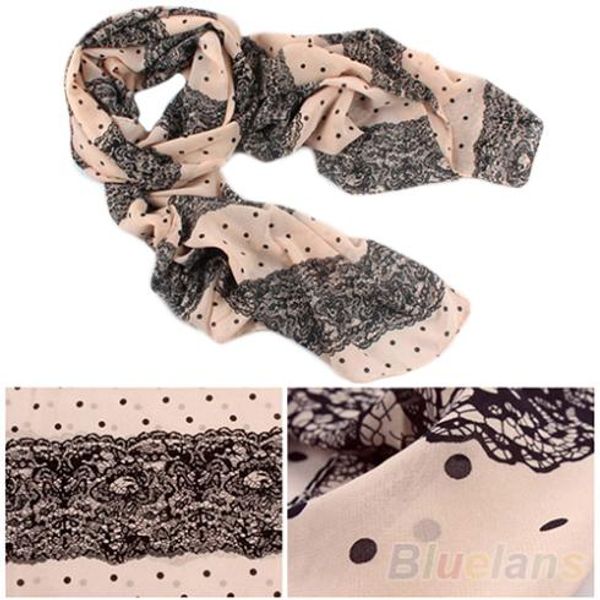 wholesale- new stylish girl long soft silk chiffon scarf wrap stripe polka dot shawl scarve for women 0jen, Blue;gray
wholesale- new stylish girl long soft silk chiffon scarf wrap stripe polka dot shawl scarve for women 0jen, Blue;gray