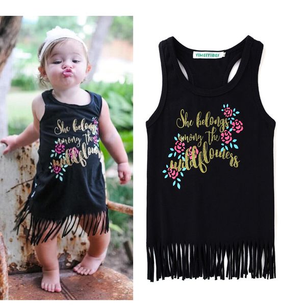 2017 new 3 styles summer baby girls flower letters printed tassel dress kids cotton vest dress children clothes ing, Red;yellow
2017 new 3 styles summer baby girls flower letters printed tassel dress kids cotton vest dress children clothes ing, Red;yellow