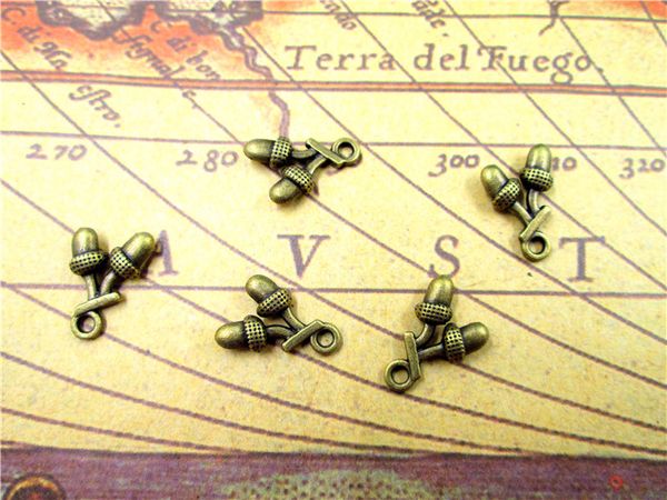 90pcs--acorn charms, antique bronze tone 3d acorn charm pendants 14x11mm, Bronze;silver
90pcs--acorn charms, antique bronze tone 3d acorn charm pendants 14x11mm, Bronze;silver