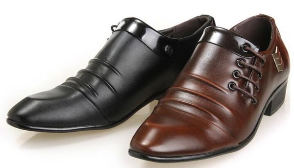 new men leather dress shoes men black brown leather shoes business formal wedding shoes high quality
new men leather dress shoes men black brown leather shoes business formal wedding shoes high quality