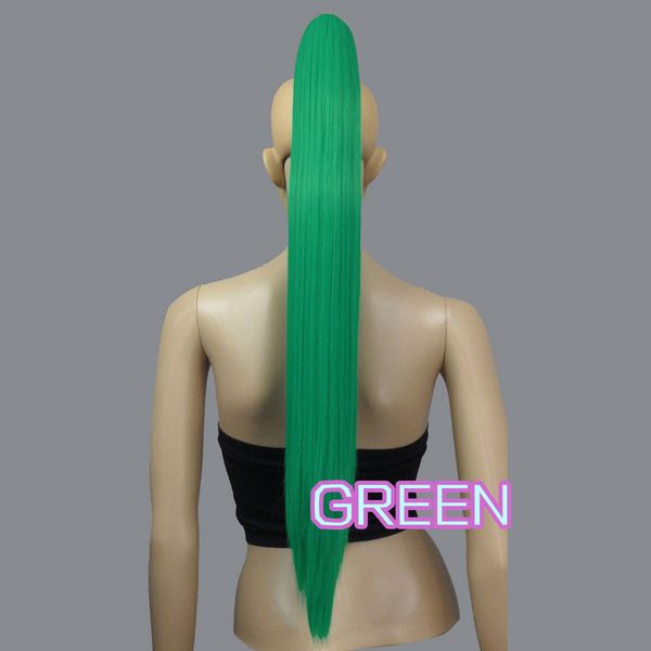 green 65cm heat resistant cosplay straight clip-on ponytails 3_gge, Golden;white 
green 65cm heat resistant cosplay straight clip-on ponytails 3_gge, Golden;white