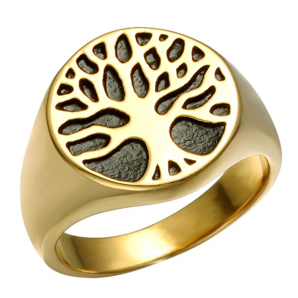 HIP HOP Punk Gold Color Titanium Stainless Steel Wisdom Tree Of Life Rings For Men Jewelry Size 8-12
HIP HOP Punk Gold Color Titanium Stainless Steel Wisdom Tree Of Life Rings For Men Jewelry Size 8-12