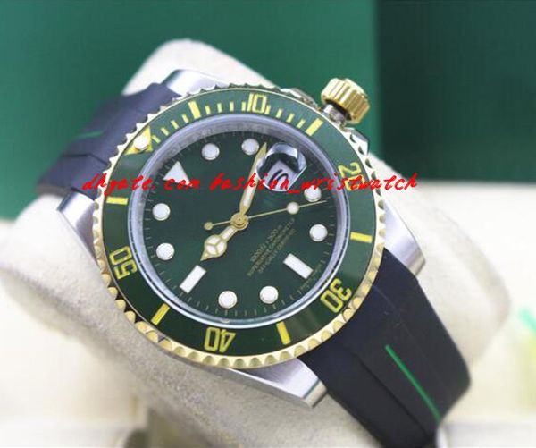 fashion luxury rubber bracelet 116610 white gold green ceramic bezel dial 40mm automatic mechanical men watches new arrival, Slivery;brown
fashion luxury rubber bracelet 116610 white gold green ceramic bezel dial 40mm automatic mechanical men watches new arrival, Slivery;brown