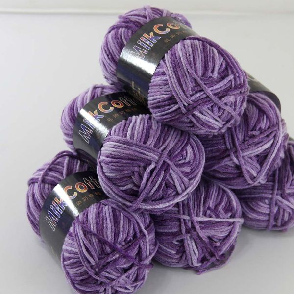 soft 6ballsx50g newcotton dyed hand knitting wool socks scarf baby yarn violet 06, Black;white
soft 6ballsx50g newcotton dyed hand knitting wool socks scarf baby yarn violet 06, Black;white