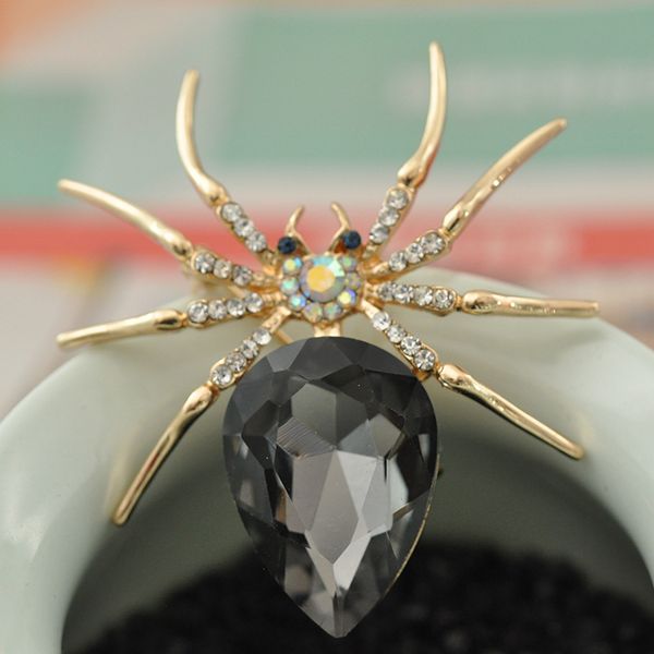 new fashionchina wholesale fashion gold-plated spider jewelry pin nice rhinestone brooches for women dresses, Gray
new fashionchina wholesale fashion gold-plated spider jewelry pin nice rhinestone brooches for women dresses, Gray