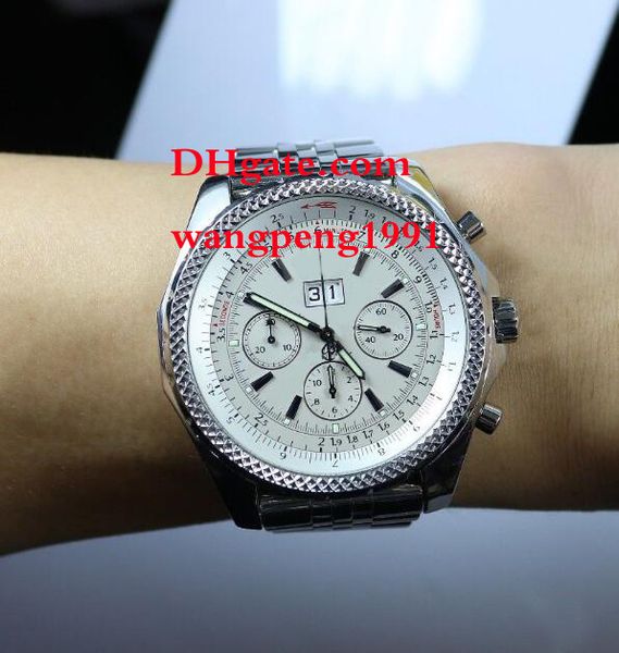 men watch a44362 49mm lvk quartz white dial stainless steel bracelet chronograph mens watch watches, Slivery;brown
men watch a44362 49mm lvk quartz white dial stainless steel bracelet chronograph mens watch watches, Slivery;brown