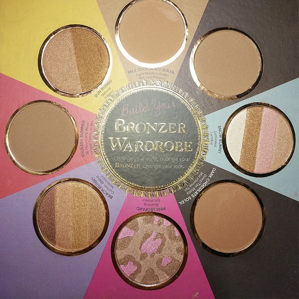2 faced new the little black book of bronzers palette bronzer wardrobe blush cheek highlighter cosmestics palette
2 faced new the little black book of bronzers palette bronzer wardrobe blush cheek highlighter cosmestics palette