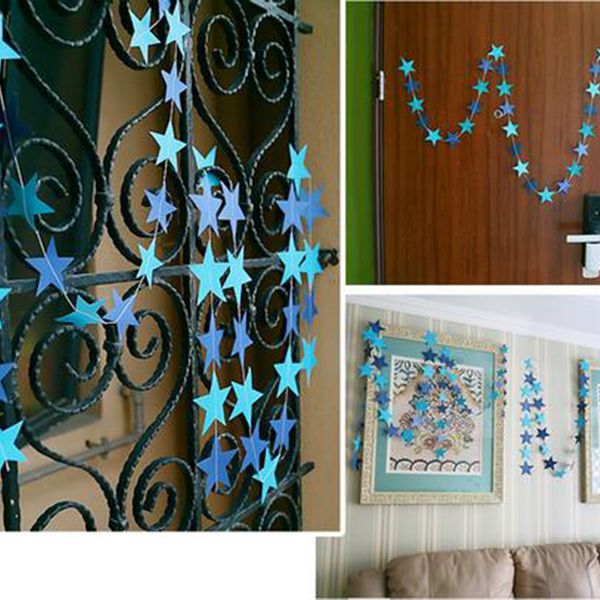 wholesale- 1pcs star-shaped paper garlands 4m colorful bunting home wedding party banner hanging paper garland shower room door decoration
wholesale- 1pcs star-shaped paper garlands 4m colorful bunting home wedding party banner hanging paper garland shower room door decoration