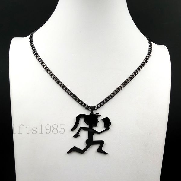mens large hiphop black hatchet girl stainless steel pendant cuban chain necklace juggalette, Silver
mens large hiphop black hatchet girl stainless steel pendant cuban chain necklace juggalette, Silver