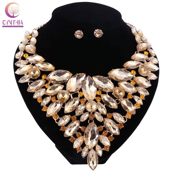 women boho fashion with earrings jewelry sets statement necklace for party wedding trendy necklace direct selling, Black
women boho fashion with earrings jewelry sets statement necklace for party wedding trendy necklace direct selling, Black
