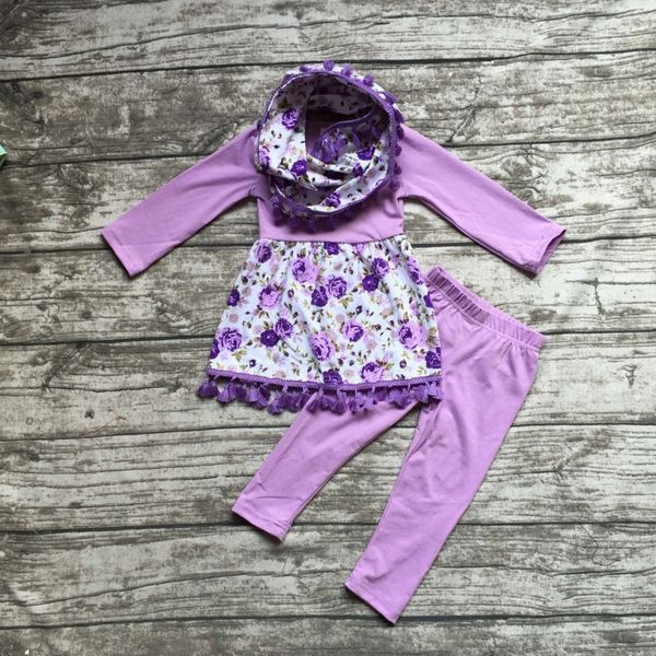 wholesale- baby winter outfits girls 3 pieces sets with scarf baby girls purple floral clothing girls fall boutique clothes solid pant, White
wholesale- baby winter outfits girls 3 pieces sets with scarf baby girls purple floral clothing girls fall boutique clothes solid pant, White