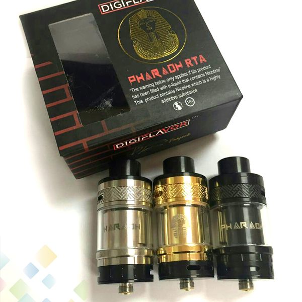 Newest Pharaoh RTA Tank Atomizer 25mm Diameter 4.6ML Capacity 3 Colors Airflow Control E Cigarette DHL Free
Newest Pharaoh RTA Tank Atomizer 25mm Diameter 4.6ML Capacity 3 Colors Airflow Control E Cigarette DHL Free