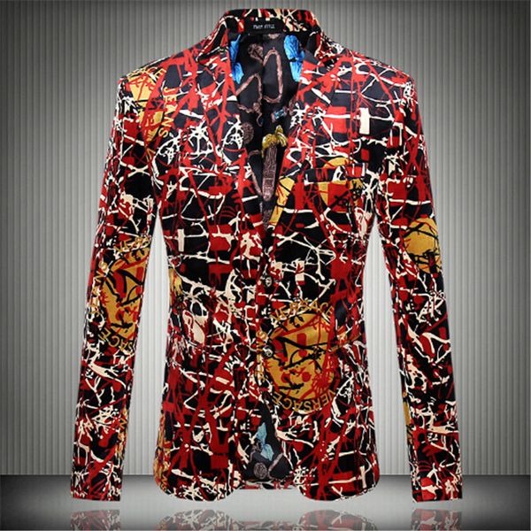 wholesale- 2016 new flower blazer jacket male slim fashion men's fashion personality flat flannelette print coat prom groom, White;black
wholesale- 2016 new flower blazer jacket male slim fashion men's fashion personality flat flannelette print coat prom groom, White;black