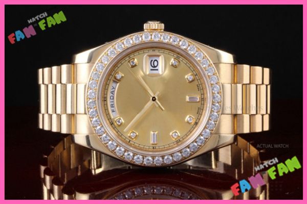 luxury watches man watches 18k yellow gold 2 president 218238 mechanical men's watch wristwatch##8, Slivery;brown
luxury watches man watches 18k yellow gold 2 president 218238 mechanical men's watch wristwatch##8, Slivery;brown
