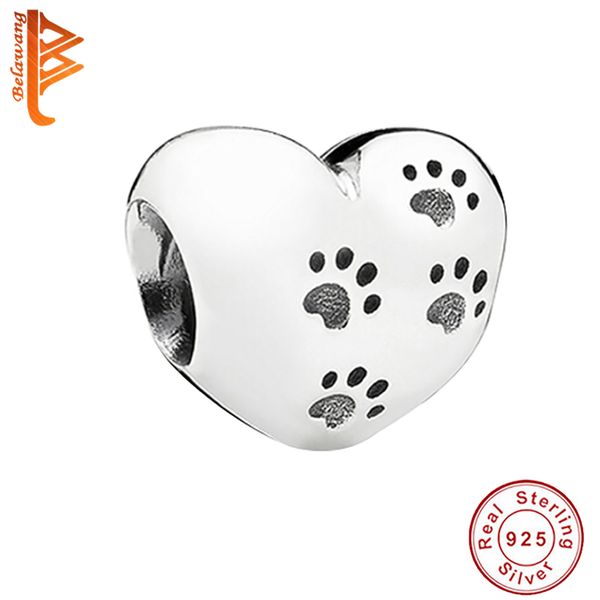 BELAWANG 925 Sterling Silver Animal Footprint Beads Heart Shape Fit Pandora Bracelet&Necklace DIY Jewelry Charm Beads Jewelry Accessories
BELAWANG 925 Sterling Silver Animal Footprint Beads Heart Shape Fit Pandora Bracelet&Necklace DIY Jewelry Charm Beads Jewelry Accessories