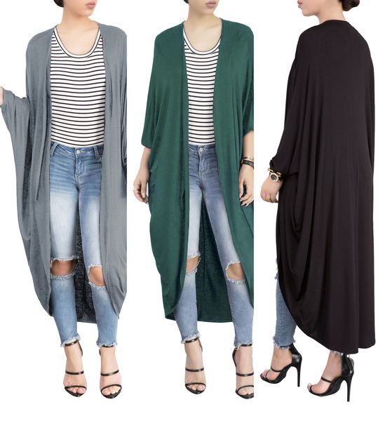 summer women long sleeve cloak dress casual fashion open front vestidos de festa mujer femme robe beach party night club dresses, Black;gray
summer women long sleeve cloak dress casual fashion open front vestidos de festa mujer femme robe beach party night club dresses, Black;gray