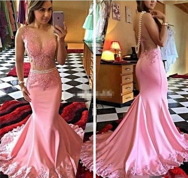 vestidos de soiree 2017 new fashion style mermaid pink evening dresses lace appliques beaded pearls custom online backless prom party gowns, Black
vestidos de soiree 2017 new fashion style mermaid pink evening dresses lace appliques beaded pearls custom online backless prom party gowns, Black