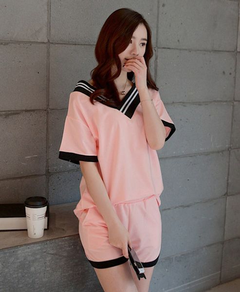 wholesale- summer style women's cute shorts v neck pajamas sets home clothes nightgown sleepwear plus size ~3xl, Black;red
wholesale- summer style women's cute shorts v neck pajamas sets home clothes nightgown sleepwear plus size ~3xl, Black;red