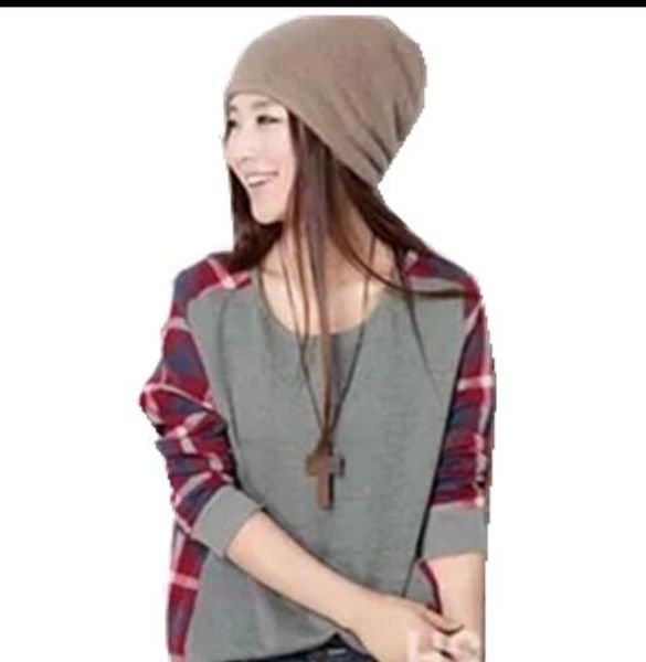 women checked long sleeve sweatshirts casual loose blouse o neck pullover high quality, White
women checked long sleeve sweatshirts casual loose blouse o neck pullover high quality, White
