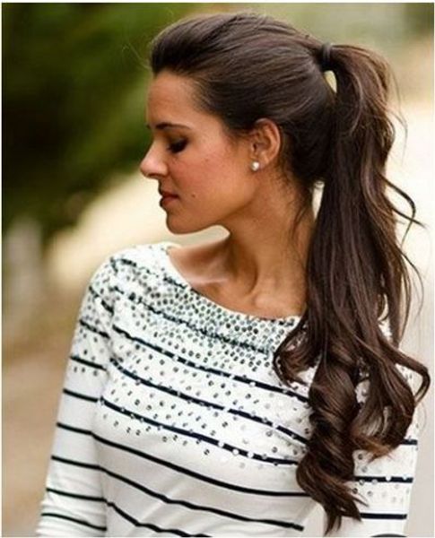 gorgeous black long ponytail clip in body wave hair indian virgin hair drawsting pony tails hair extensions dark brown #2
gorgeous black long ponytail clip in body wave hair indian virgin hair drawsting pony tails hair extensions dark brown #2