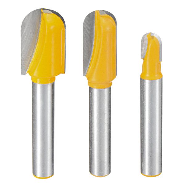 3pcs 1/4 inch shank core box router bit set deep round bottom cutter for woodworking
3pcs 1/4 inch shank core box router bit set deep round bottom cutter for woodworking