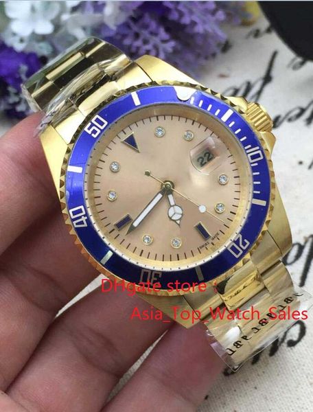 luxury watch + box 116618 yellow diamond dial 2813 movement 40 mm blue ceramic bezel men watches new arrival, Slivery;brown
luxury watch + box 116618 yellow diamond dial 2813 movement 40 mm blue ceramic bezel men watches new arrival, Slivery;brown