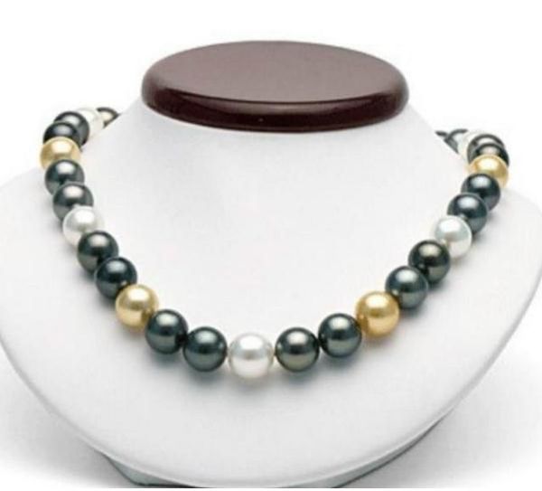 gorgeous 10-11mm south sea gold black white pearl necklace 18inch 14k gold clasp, Silver
gorgeous 10-11mm south sea gold black white pearl necklace 18inch 14k gold clasp, Silver
