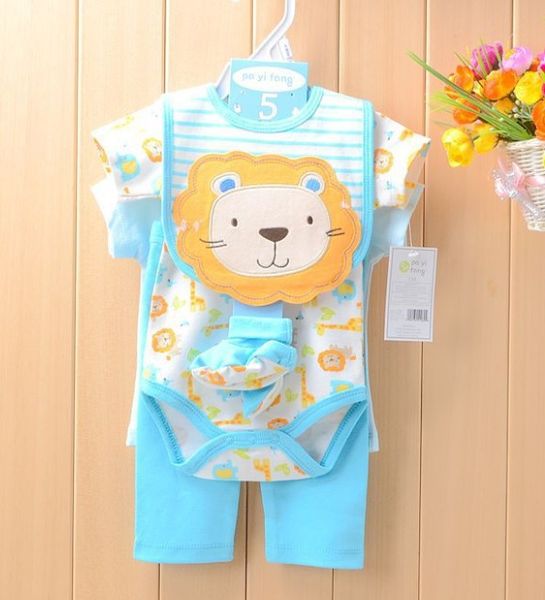 wholesale- baby girls suits baby gear 4pcs sets children's trousers bibs sock rompers sale, White
wholesale- baby girls suits baby gear 4pcs sets children's trousers bibs sock rompers sale, White