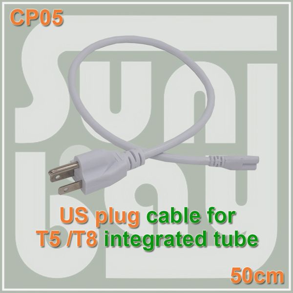 T5 t8 connecting wire power cord with tandard u plug for t5 t8 integrated led tube 3 prong 50cm cable
T5 t8 connecting wire power cord with tandard u plug for t5 t8 integrated led tube 3 prong 50cm cable