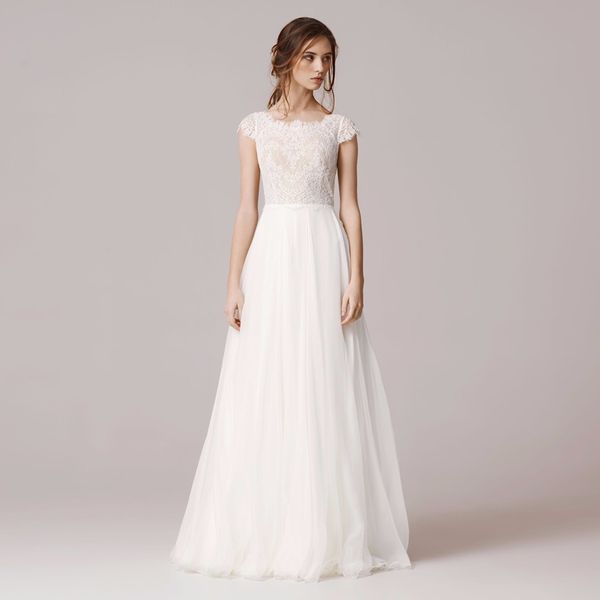 2019 line кружева свадебное платье длиной до пола, шифон тюль vestido de novia с квадратным вырезом с коротким рукавом с короткими рукавами, White
2019 line кружева свадебное платье длиной до пола, шифон тюль vestido de novia с квадратным вырезом с коротким рукавом с короткими рукавами, White