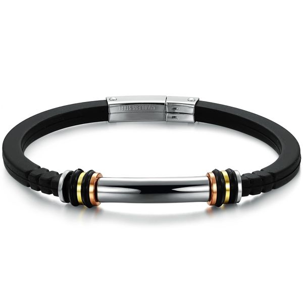 new style silicone jewelry individuality simple type men's bracelet 20cm length charm bracelet ph819, Black
new style silicone jewelry individuality simple type men's bracelet 20cm length charm bracelet ph819, Black